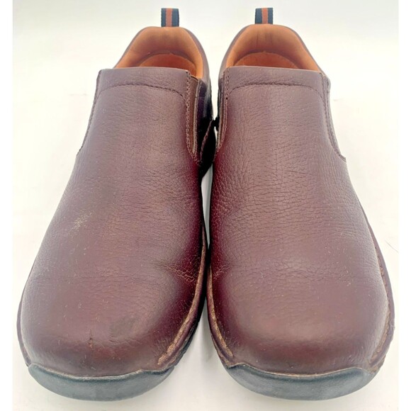 Red Wing #8702 Brown Leather Safety Toe Slip On Shoes Men\'s Sz 11 D Jungle Moc main image 13